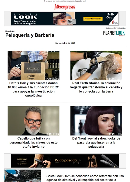 Newsletter Peluquería Newsletter Peluquería