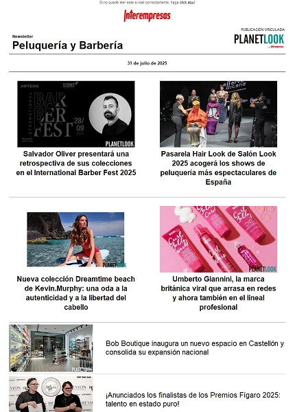 Newsletter Peluquería