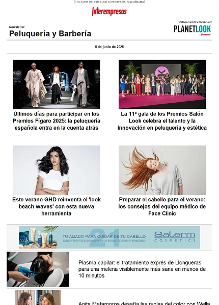 Newsletter Peluquería
