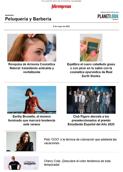 Newsletter Peluquería
