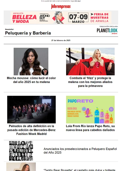 Newsletter Peluquería