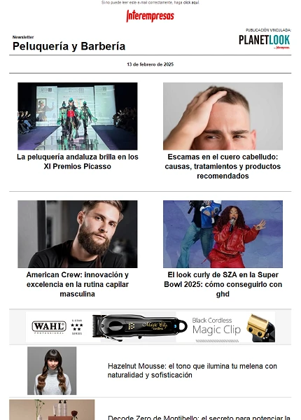 Newsletter Peluquería