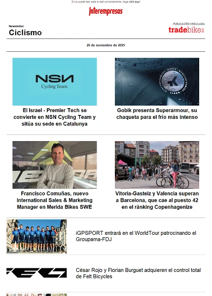 Newsletter TradeBike