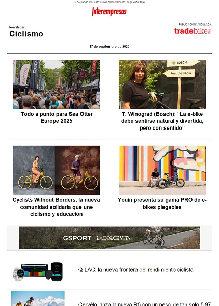 Newsletter TradeBike