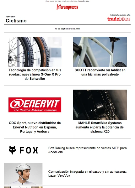 Newsletter TradeBike