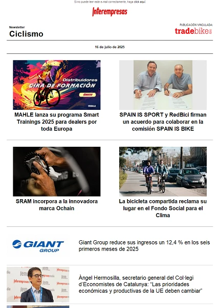 Newsletter TradeBike