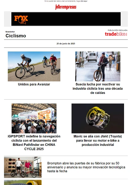 Newsletter TradeBike