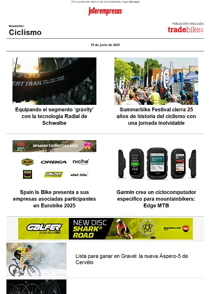 Newsletter TradeBike