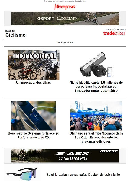 Newsletter TradeBike
