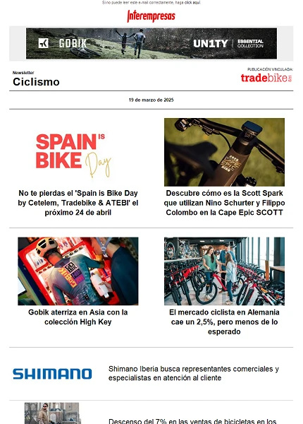 Newsletter TradeBike