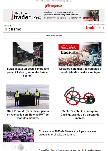 Newsletter TradeBike