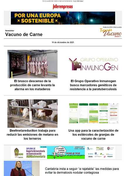 Newsletter Vacuno de Carne Newsletter Vacuno de Carne