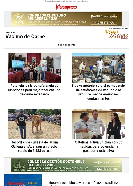 Newsletter Vacuno de Carne