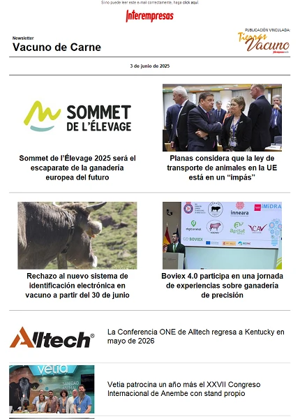 Newsletter Vacuno de Carne
