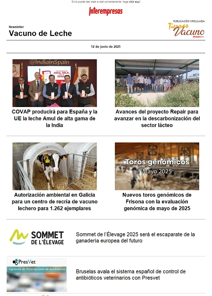 Newsletter Vacuno de Leche