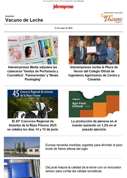 Newsletter Vacuno de Leche