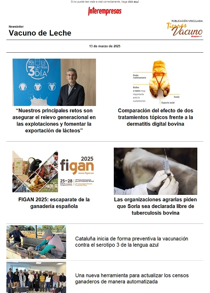 Newsletter Vacuno de Leche