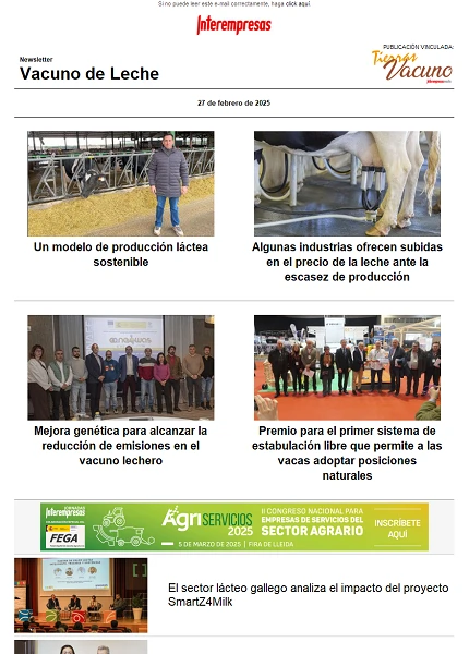 Newsletter Vacuno de Leche