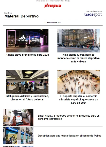 Newsletter TradeSport Newsletter TradeSport