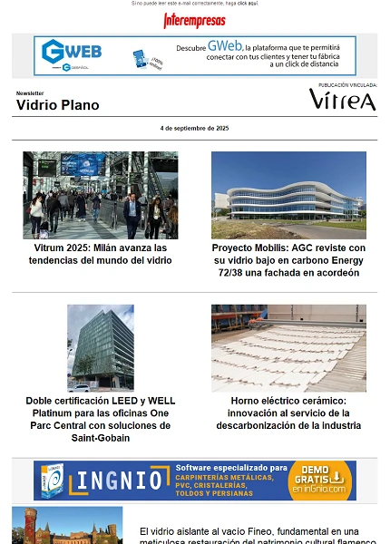 Newsletter Vidrio Plano
