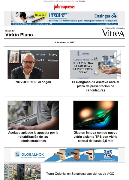 Newsletter Vidrio Plano