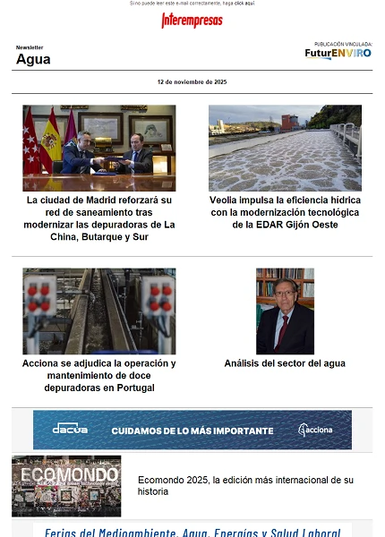 Newsletter Industria del Agua