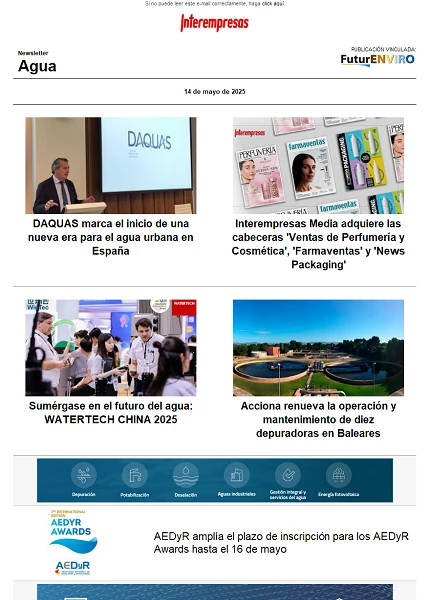 Newsletter Industria del Agua