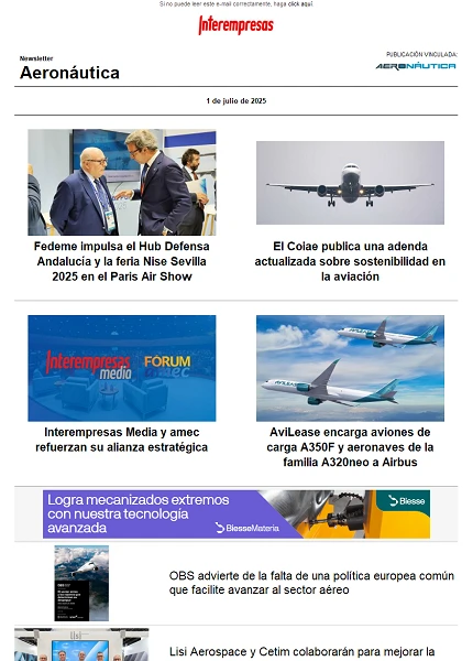 Newsletter Aeronáutica