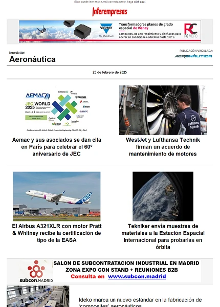 Newsletter Aeronáutica