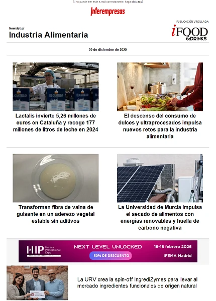 Newsletter Industria alimentaria Newsletter Industria alimentaria