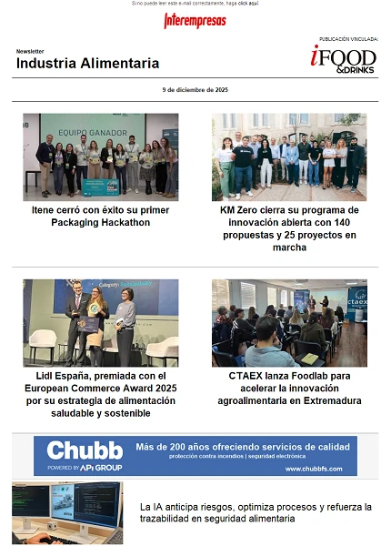 Newsletter Industria alimentaria Newsletter Industria alimentaria