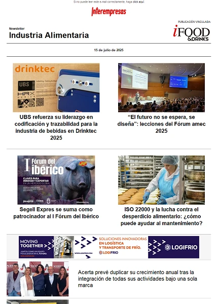 Newsletter Industria alimentaria