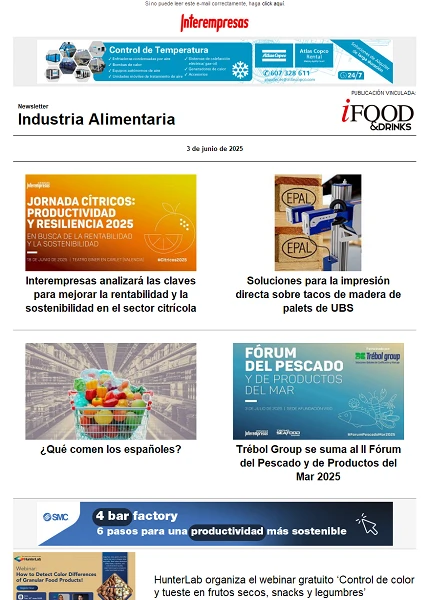 Newsletter Industria alimentaria