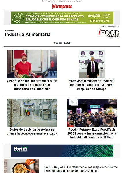 Newsletter Industria alimentaria