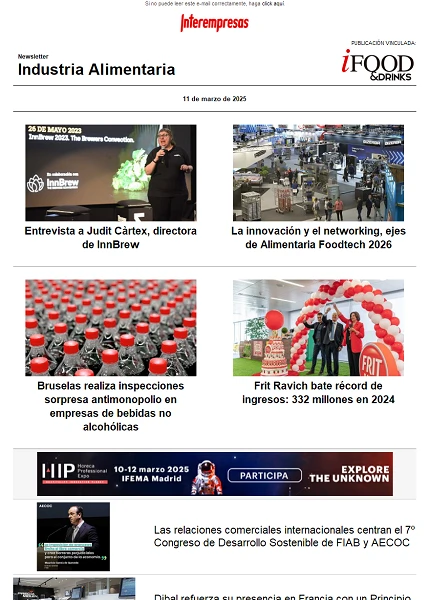 Newsletter Industria alimentaria