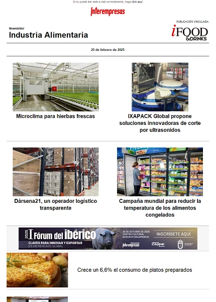 Newsletter Industria alimentaria