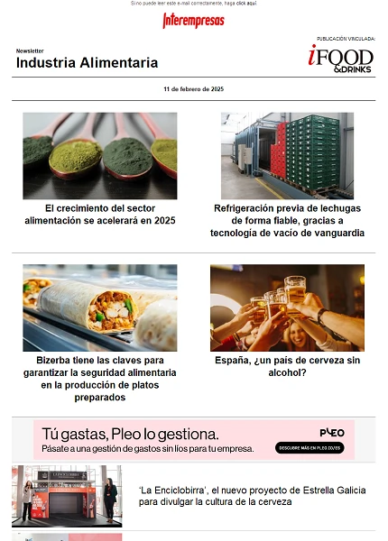 Newsletter Industria alimentaria