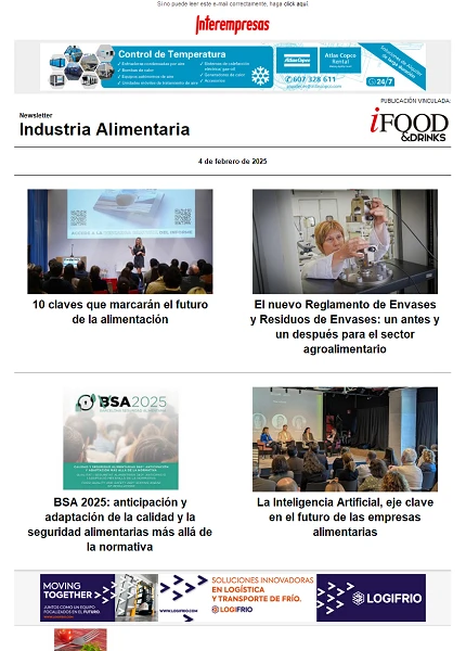 Newsletter Industria alimentaria