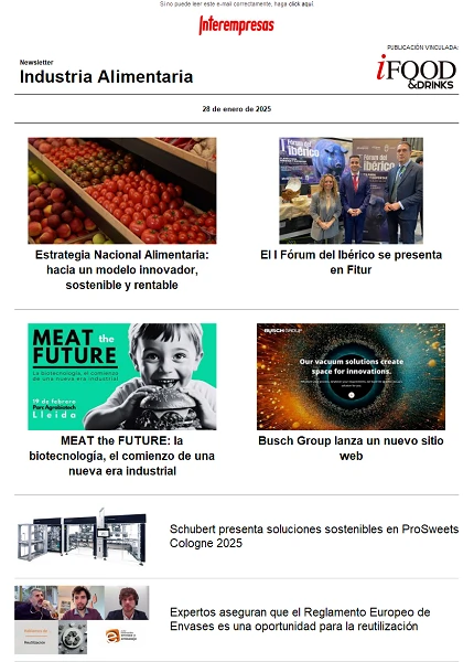 Newsletter Industria alimentaria