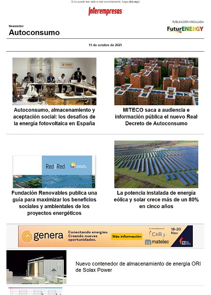 Newsletter Autoconsumo Newsletter Autoconsumo