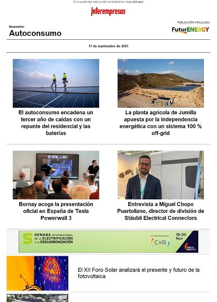 Newsletter Autoconsumo