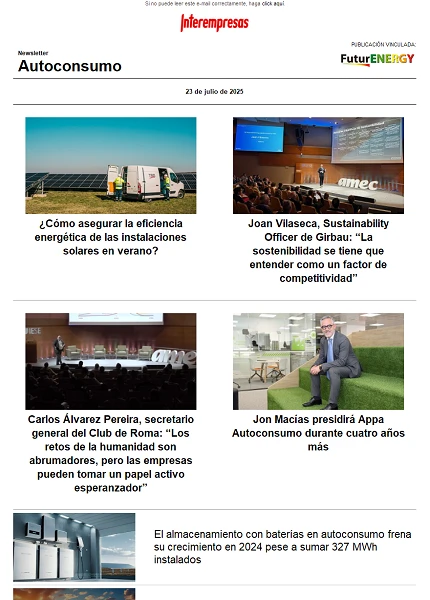 Newsletter Autoconsumo