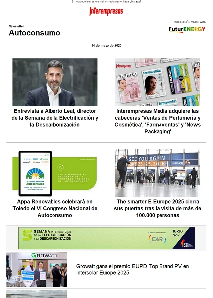 Newsletter Autoconsumo