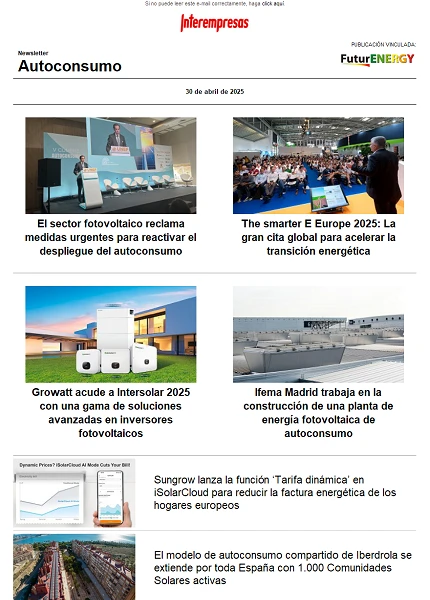 Newsletter Autoconsumo