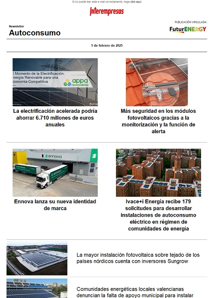 Newsletter Autoconsumo