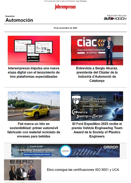 Newsletter Automoción