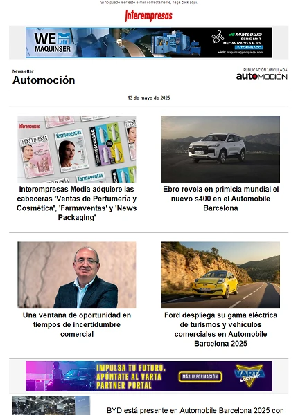 Newsletter Automoción