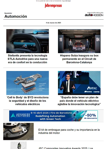 Newsletter Automoción