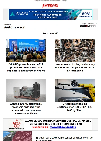 Newsletter Automoción