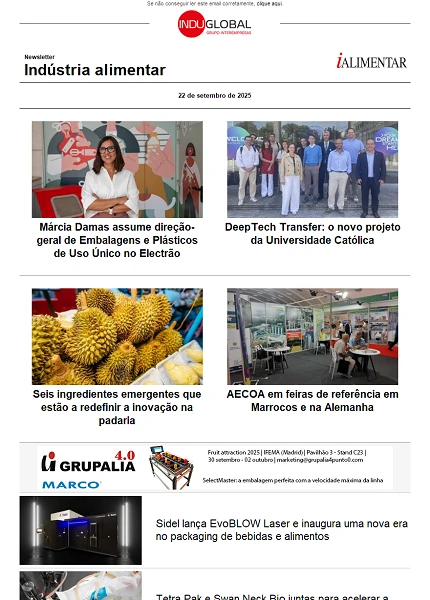 Newsletter iAlimentar